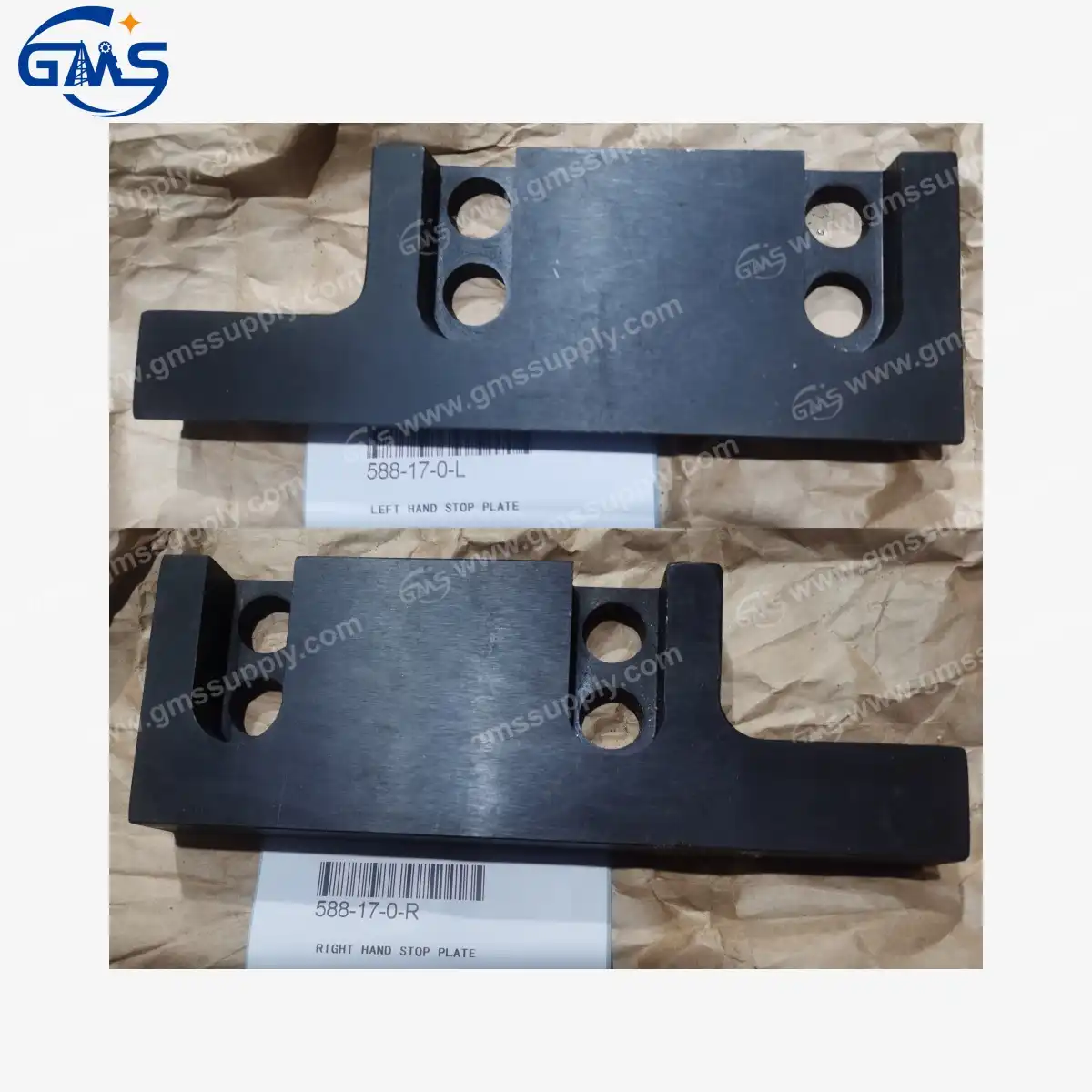 What are the specifications of the 588-17-0 Plate Stop?